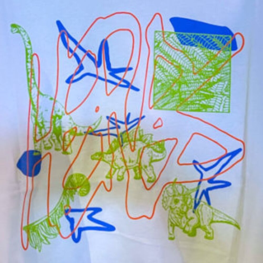 NWOT Universal Studios Jurrasic Park Oversized Crop Top‎ Size S - Picture 10 of 10